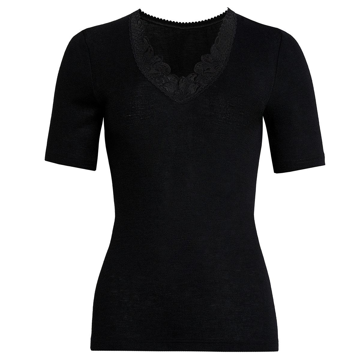 Susa T-Shirt mit Spitze Modell Sangora in schwarz
