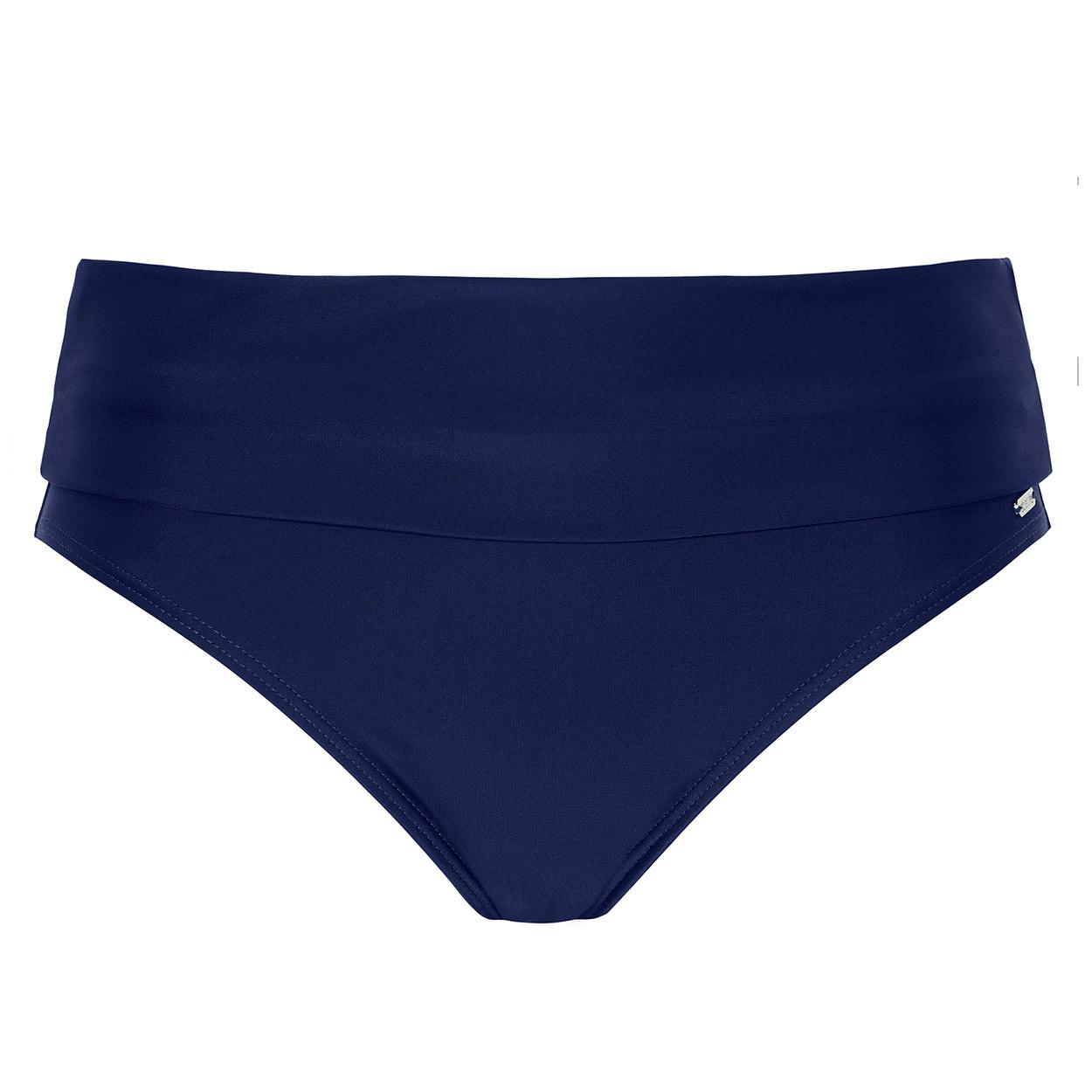 Abecitas Bikini-Faltslip Modell Capri Delight in Farbe navy in der Vorderansicht