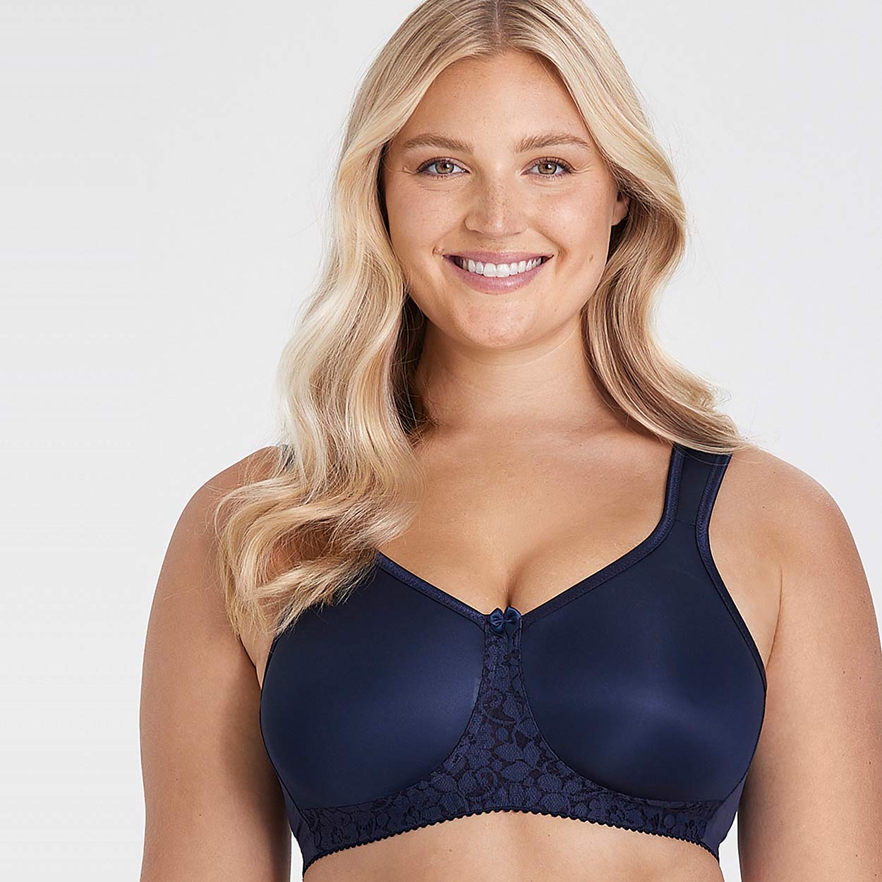 Miss Mary BH ohne Bügel Modell Smooth Lacy in Farbe Navy