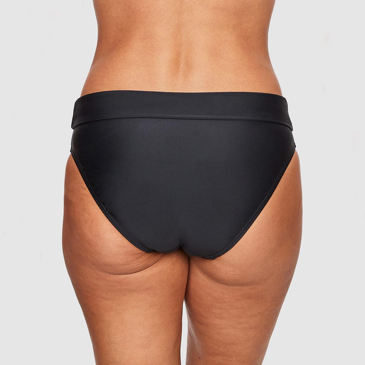 Abecitas Bikini-Faltslip Modell Capri Delight in Farbe schwarz in der Rückansicht